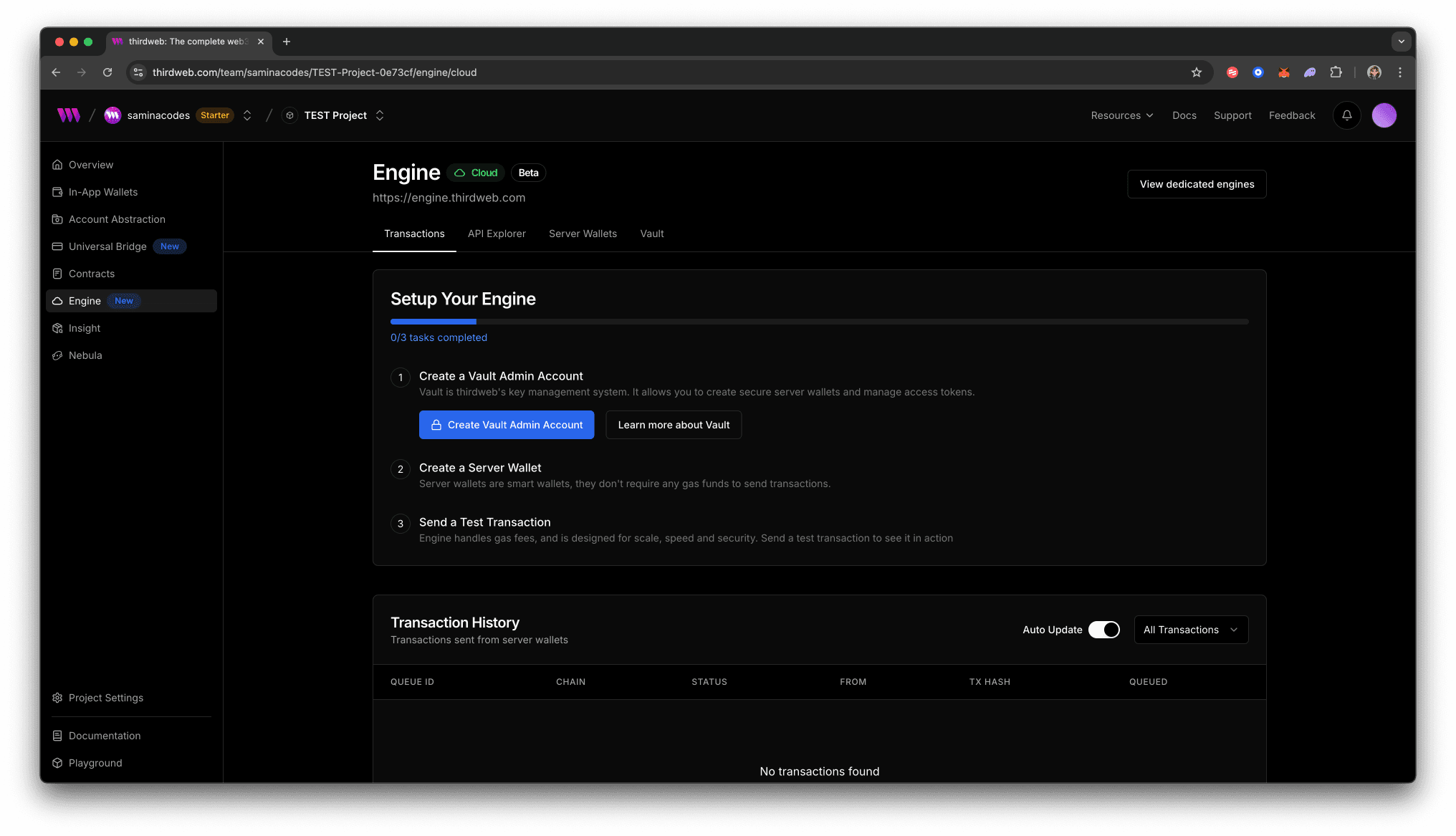 Create Vault