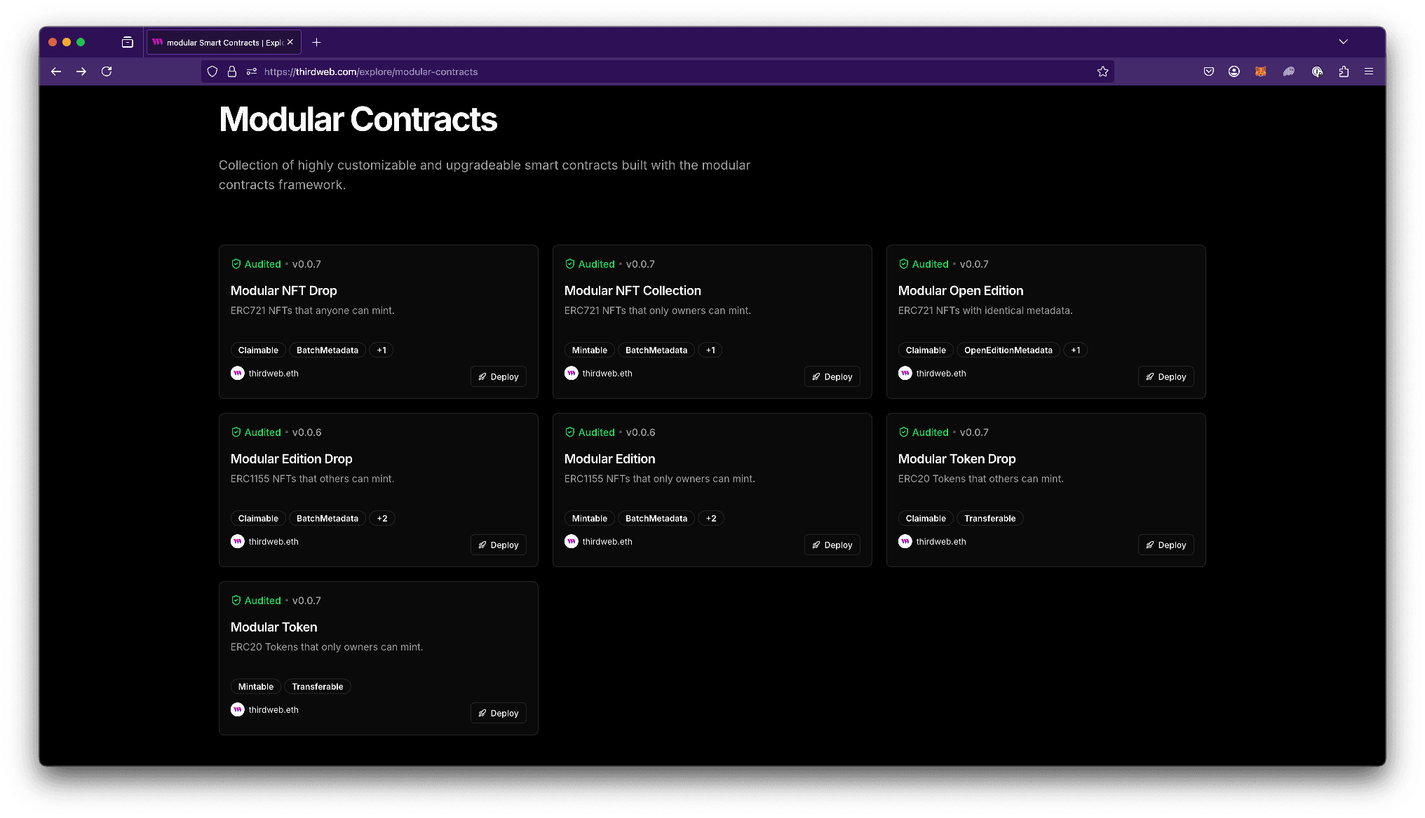 Modular Contracts