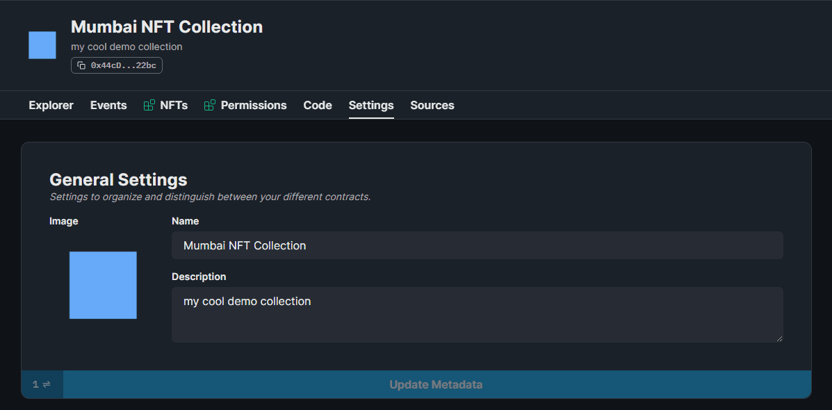 NFT Collection Contract | thirdweb