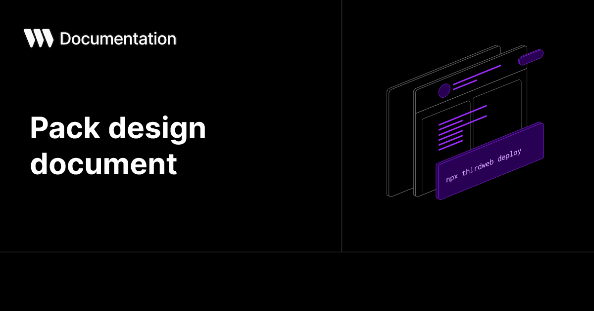 Pack design document | thirdweb