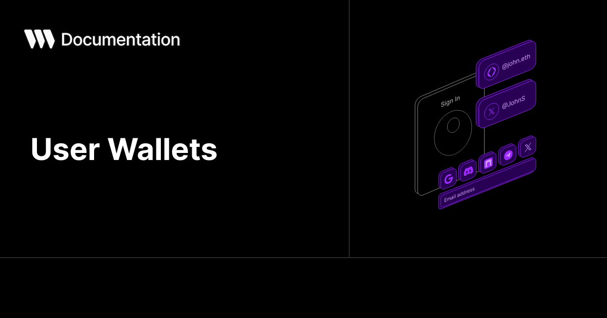 User Wallets | thirdweb Documentation